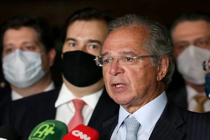 Ministro Paulo Guedes e Rodrigo Maia