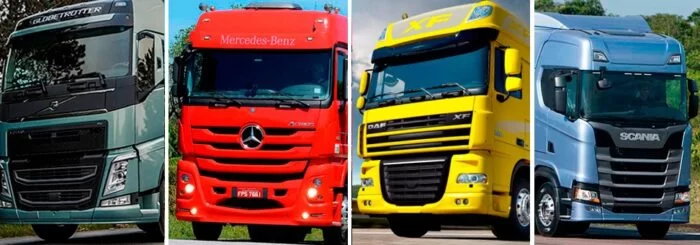 Caminhões de Marcas mais vendidas