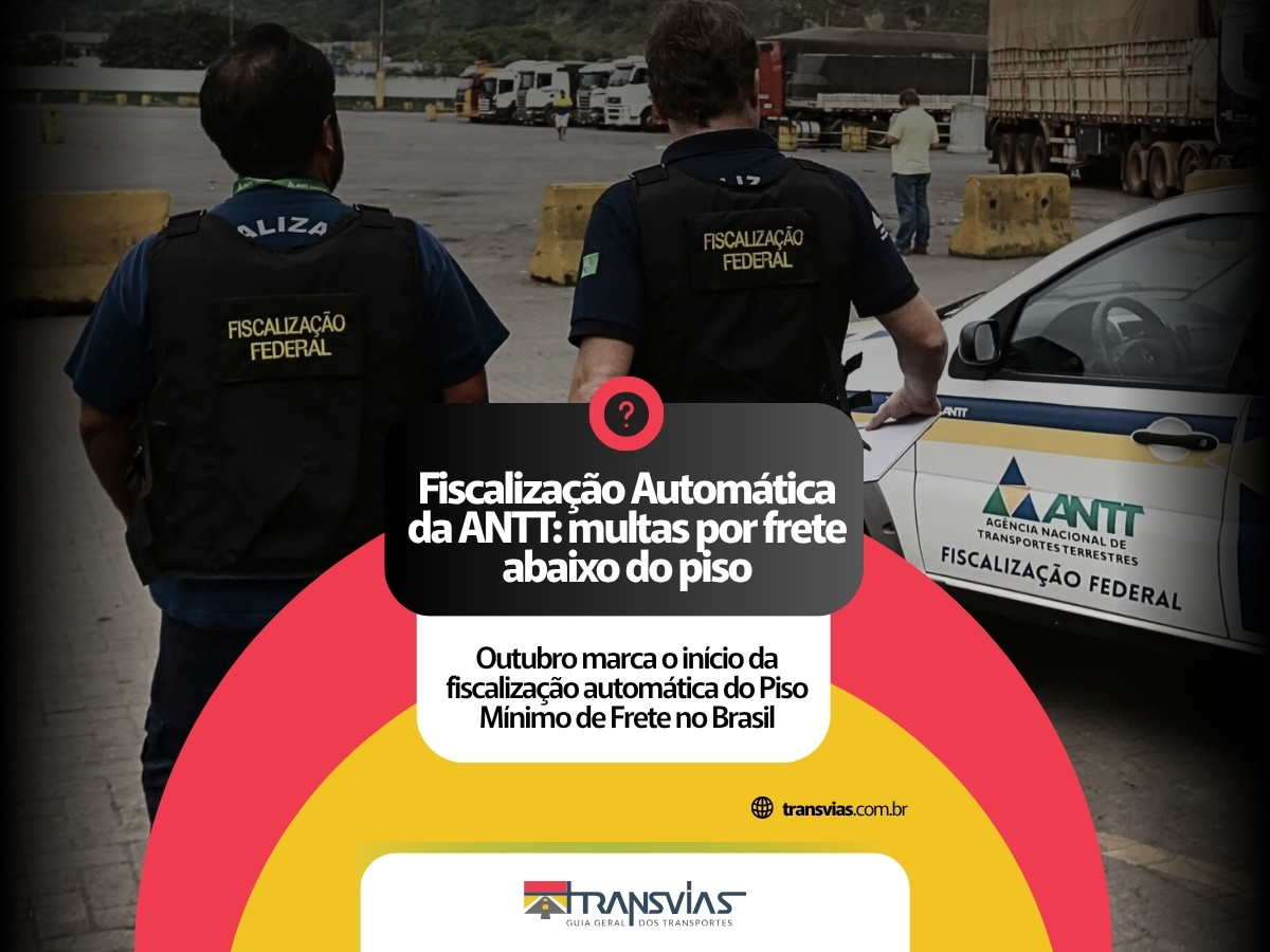 Fiscalização Automática da ANTT multas por frete abaixo do piso